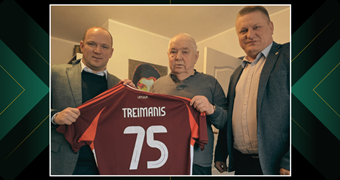 Gvido Treimanim balva par mūža ieguldījumu Latvijas futbolā