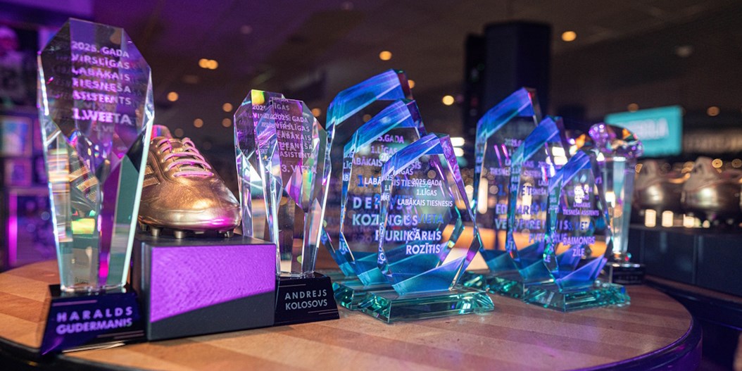 Sezonas noslēguma vakarā godināti labākie tiesneši un asistenti