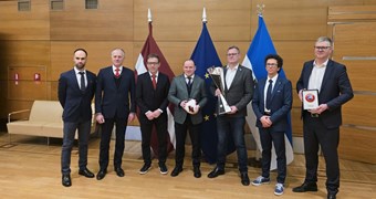 Rīgas dome uzņem EURO 2026 organizatorus