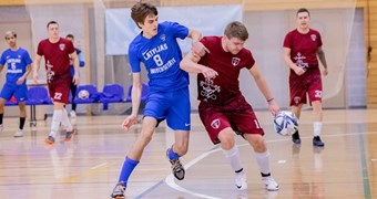 Svētdien notiks Latvijas Universiādes telpu futbola turnīrs