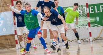 Universiādes telpu futbola sacensībās vēsturisks panākums "SSE Riga"