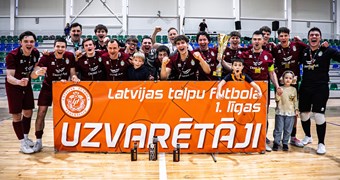 Telpu futbola 1. līgas finālturnīrā uzvar "Squad"/"Samgus Aizkraukle"