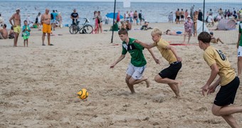Jūnija izskaņā startēs jaunā pludmales futbola sezona