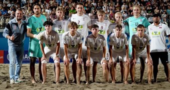 Pludmales futbola izlasei sudrabs un ceļazīme uz Eiropas līgas A divīziju