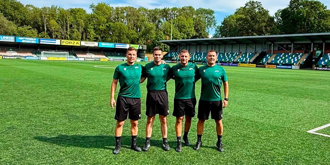 Četri Latvijas arbitri apkalpos UEFA Konferences līgas spēli