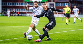 Saspringtā cīņā pirmais punkts UEFA Nāciju līgā